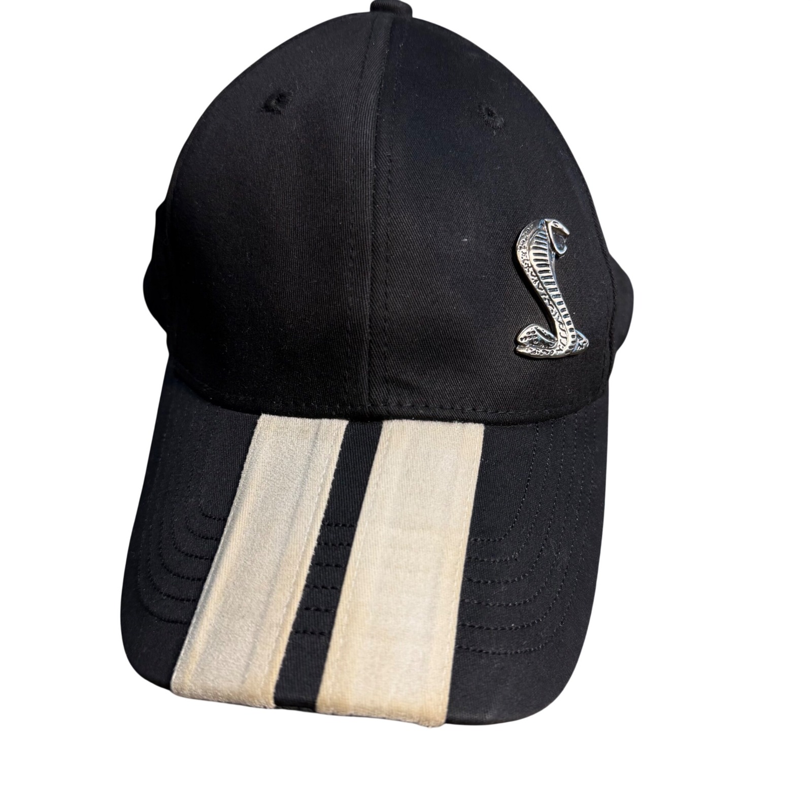 Rare Ford Shelby Gt500 Cobra Black Racing Stripe Collectible Baseball Cap Hat